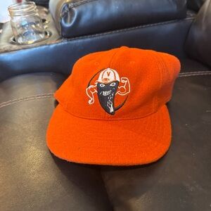 Ebbets Field Flannels Orange Cap Victoria, muscles, mascot, rare